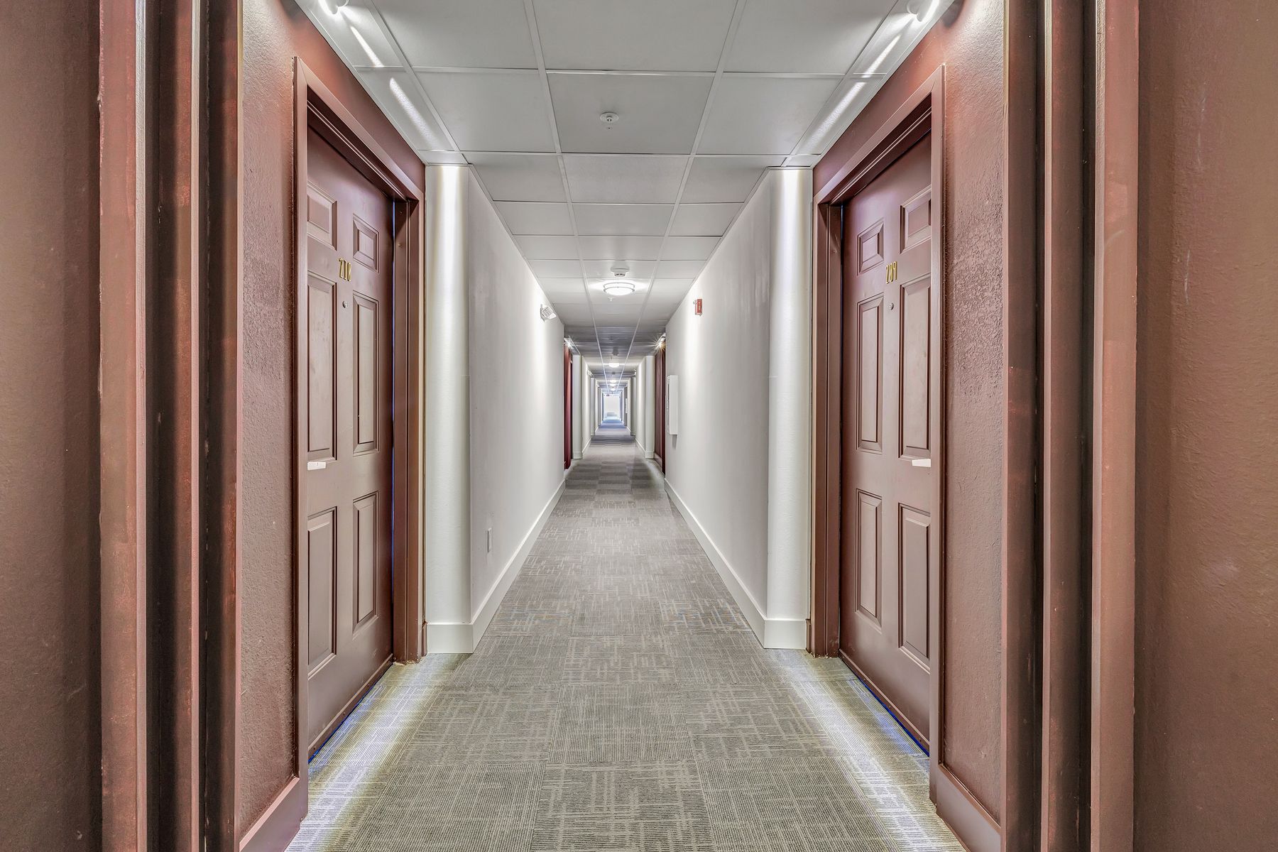 Renovated residential corridor