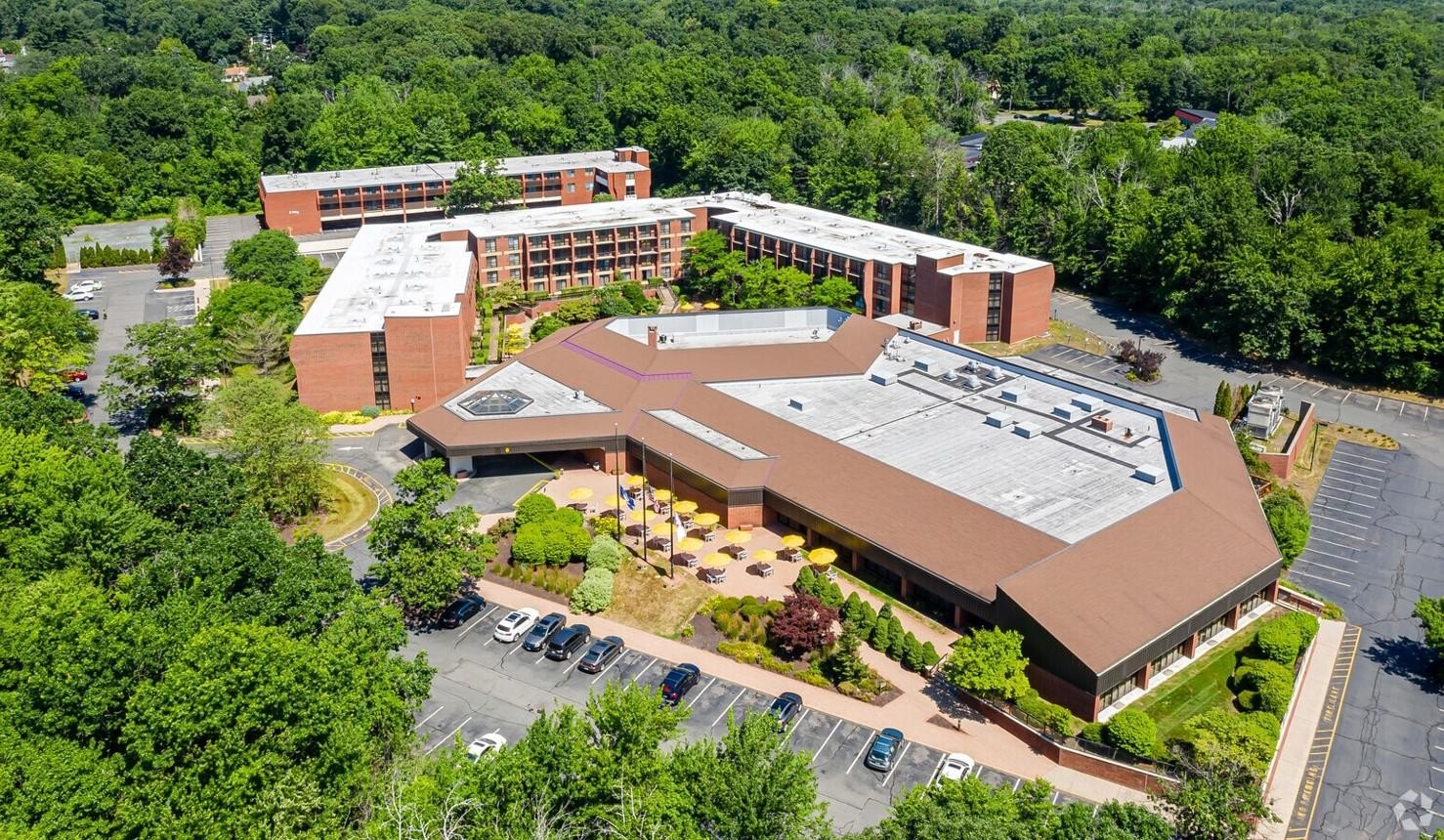 Aerial view of UpHouse, Farmington