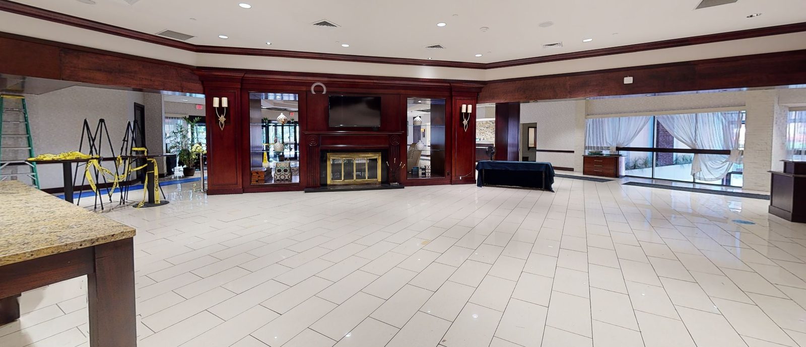 UpHouse lobby as a hotel, before conversion