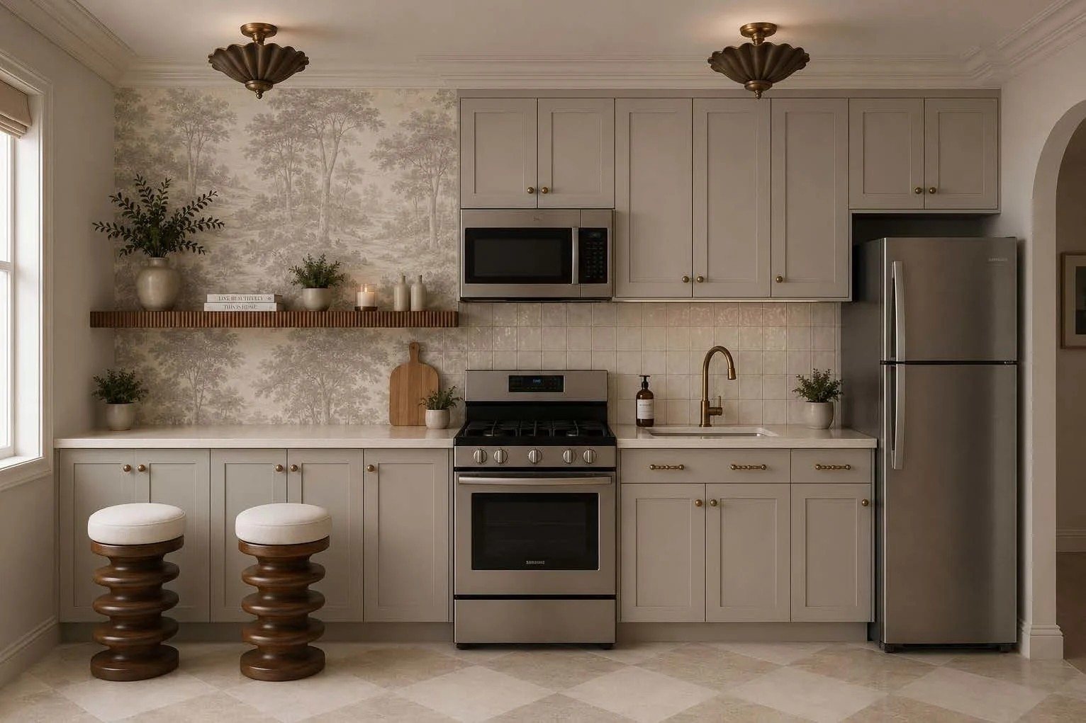 Kitchen design rendering for Whitmore at Howe